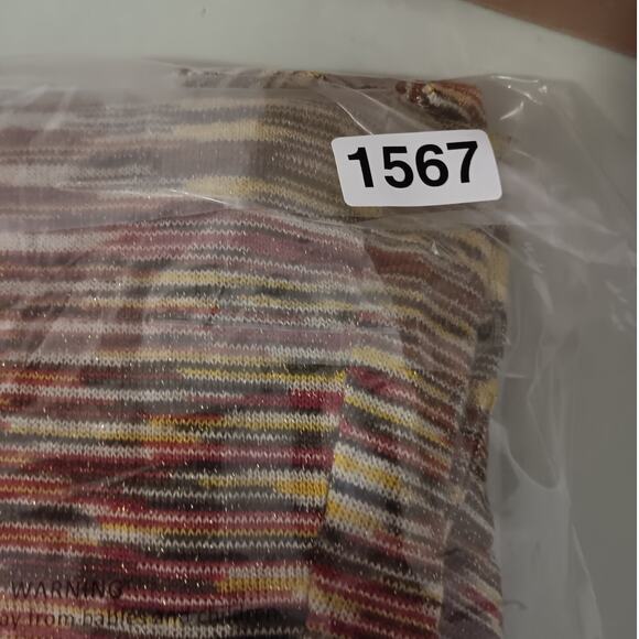 Rocawear Off The Shoulder Knit Top Medium Multicolor Striped Stretch Shawl Neck - Picture 16 of 16